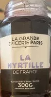 Mängden socker i La myrtille de france
