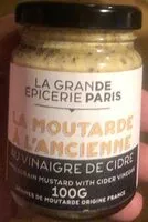 Mängden socker i La moutarde au vinaigre de cidre