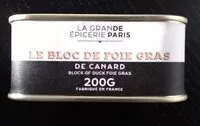 Mängden socker i Bloc de foie gras de canard