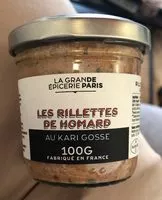 Mängden socker i Rillettes De Homard Au Kari Gosse