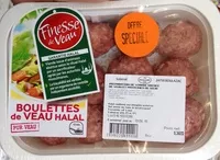 Mängden socker i Boulettes de veau halal