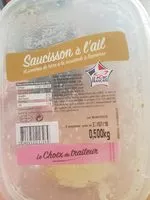 Mängden socker i Saucisson à l'ail et pommes de terre à la moutarde à l'ancienne