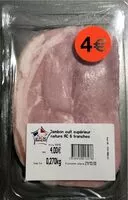 Mängden socker i Jambon cuit superieur nature