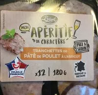 Mängden socker i Tranchettes de paté de poulet à l'abricot