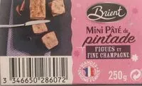 Mängden socker i Mini pâté de Pintade