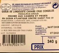 Mängden socker i Queue de langouste caraibe crue
