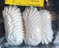 Mängden socker i Meringues torsadees
