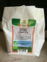 Mängden socker i Farine de teff complète