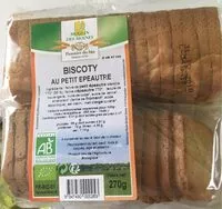 Mängden socker i Biscoty au petit épeautre