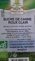 Mängden socker i Sucre de canne roux clair
