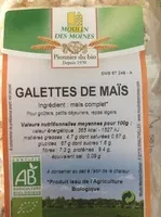 Mängden socker i Galettes de maïs