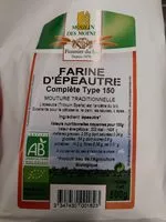 Mängden socker i Farine d'épeautre complète type 150