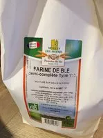 Mängden socker i Farine de blé demi-complète type 110