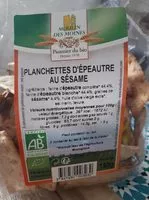 Mängden socker i Planchettes d'épeautre au sésame