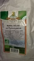 Mängden socker i Muesli délice aux fruits et graines