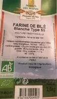 Mängden socker i Farine de blé blanche type 55