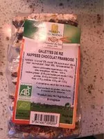 Mängden socker i Galettes Riz Nappees Choc Framboises 150G