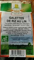 Mängden socker i Galettes de Riz au Lin