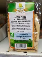 Mängden socker i Apéro à l''épeautre sésame et cumin