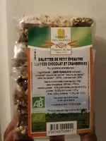 Mängden socker i Galettes de petit épeautre nappées chocolat et cranberries