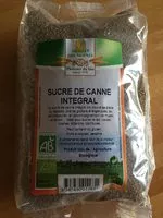 Mängden socker i sucre de canne intégral