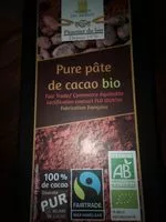 Mängden socker i Pure pâte de cacao bio