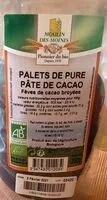 Mängden socker i Palets de pure pâte de cacao