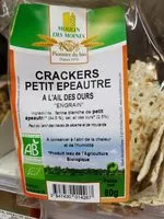 Mängden socker i Crackers Petit Épeautre à l'Ail des Ours