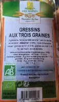 Mängden socker i Gressins aux trois graines