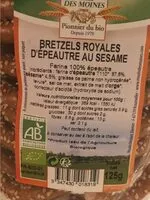 Mängden socker i Bretzels royales d epeautre au sesame