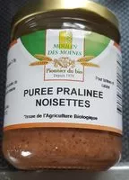 Mängden socker i Purée praliné noisettes