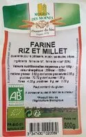 Mängden socker i Farine de riz et millet
