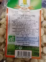 Mängden socker i Crôutons épeautre ail et persil