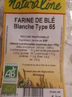 Mängden socker i Farine de blé blanche
