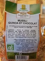 Mängden socker i Muesli quinoa et chocolat
