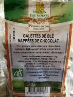 Mängden socker i Galettes de blés nappées de chocolat