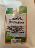 Mängden socker i Farine de petit épeautre complète Type 150