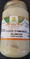 Mängden socker i Purée d'amandes blanches
