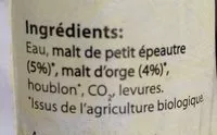 Mängden socker i Biere Petit Epeautre
