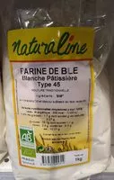 Mängden socker i Farine de blé blanche pâtissière type 45