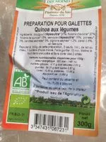 Mängden socker i Préparation pour galettes