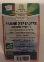 Mängden socker i Farine Epeautre Blanche type 70