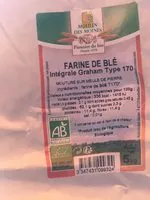 Mängden socker i Farine de blé intégrale Graham type 170
