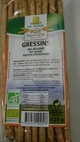 Mängden socker i Gressins blé au sésame