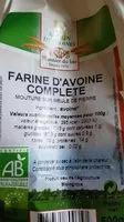 Mängden socker i Farine d'avoine complète