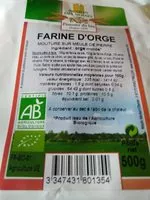 Mängden socker i Farine d'Orge