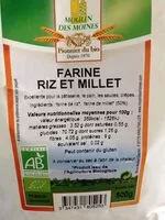 Mängden socker i Farine Riz et Millet