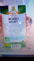 Mängden socker i Muesli sport