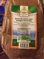 Mängden socker i Sucre de canne roux complet foncé bio