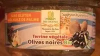 Mängden socker i Terrine végétale Olives noires Bio